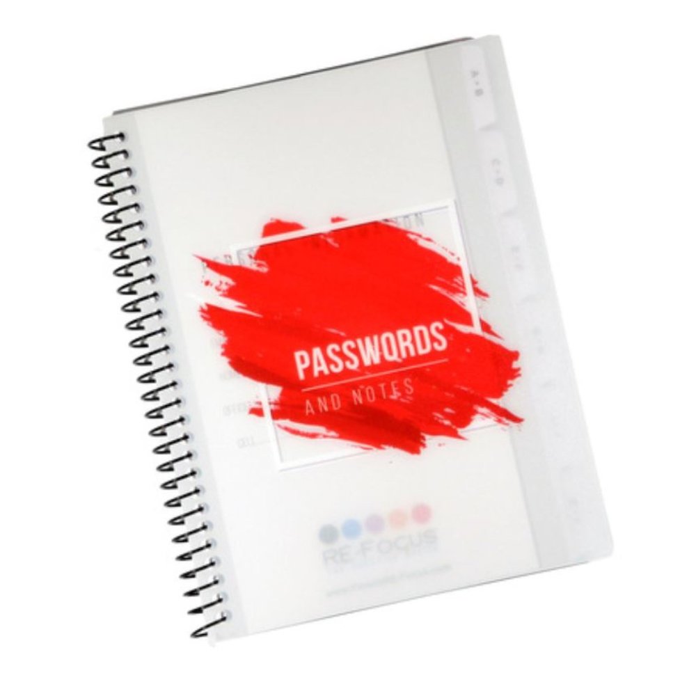 Forget your passwords? Its a time waster! RED MINI PASSWORD BOOK! So awesome!